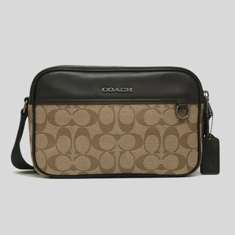 COACH Graham Crossbody In Signature Canvas C4149 Khaki