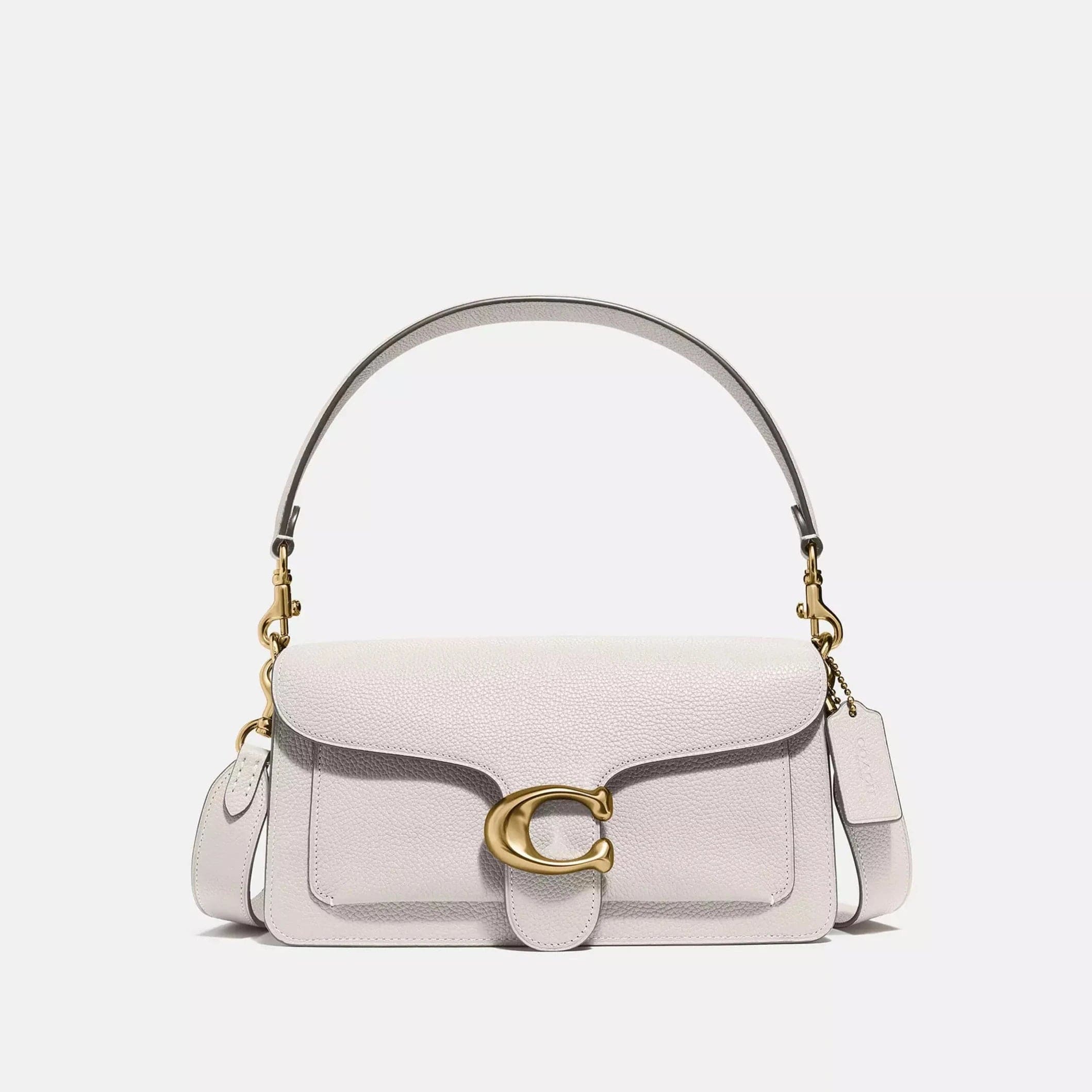 Coach Pebble Tabby Shoulder Bag in Chalk