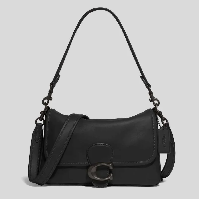 COACH Soft Tabby Shoulder Bag Black C4823