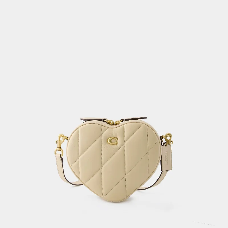 Heart Crossbody - Coach - Leather - Ivory