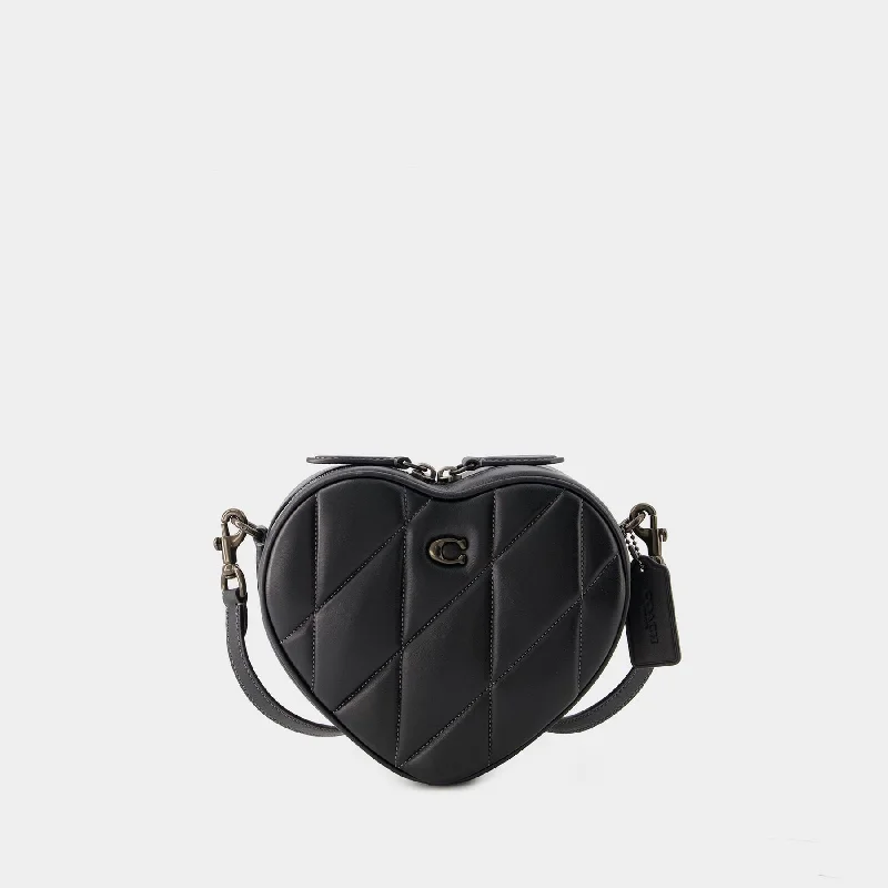 Heart Crossbody - Coach - Leather - Black