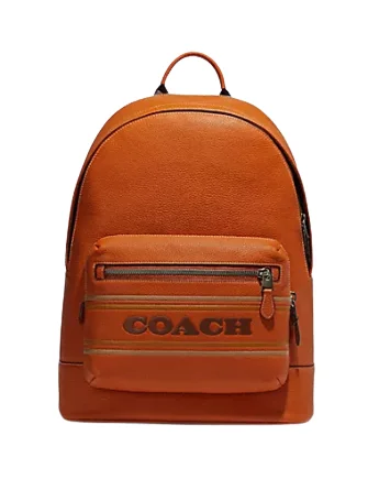 Coach West Backpack With Coach Stripe