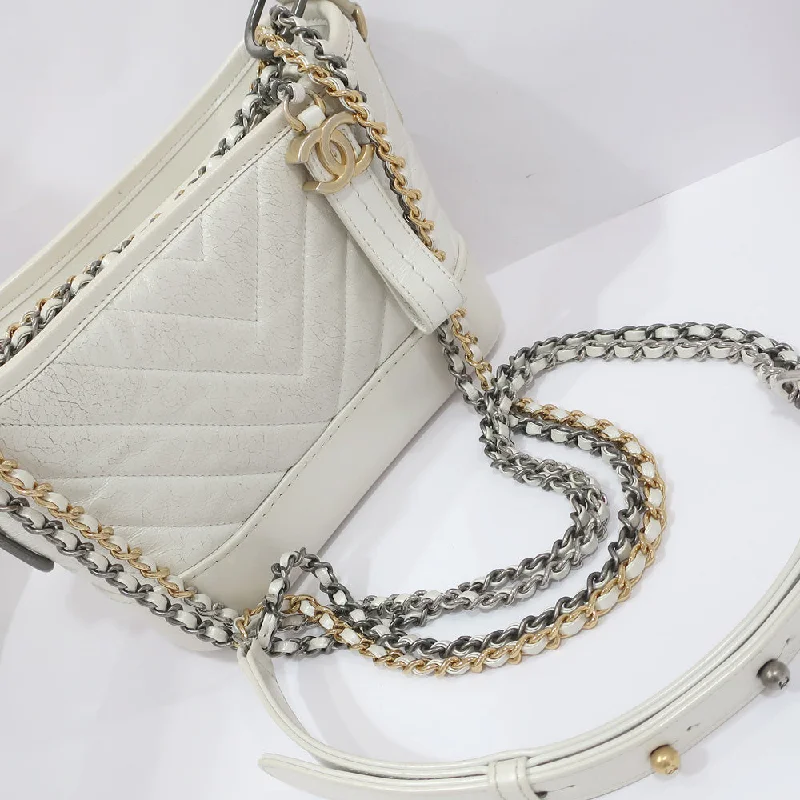 CHANEL Chain Shoulder Bag Gabriel Du Chanel Small Hobo A91810  S Light Gr GD/SV  Coco Female  28th/8-digit  Bag