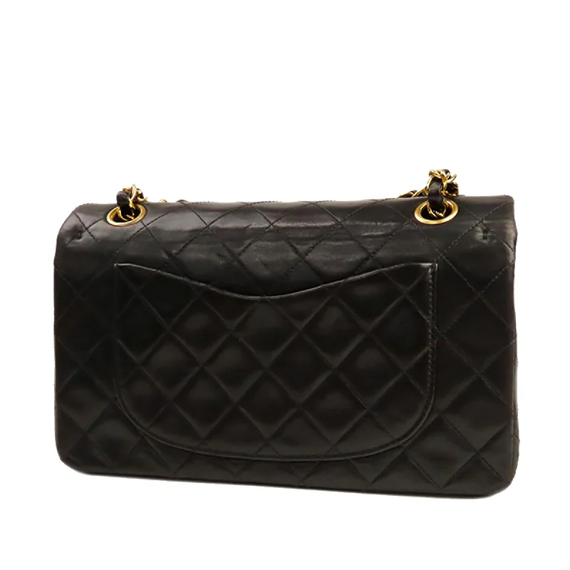 Chanel Small Classic Lambskin Leather Double Flap Bag (35103)