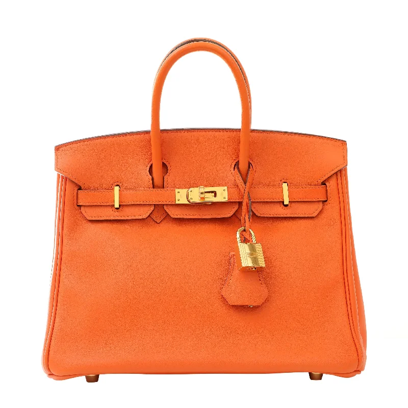 Hermes 25cm Orange Swift Birkin w/ Gold Hardware