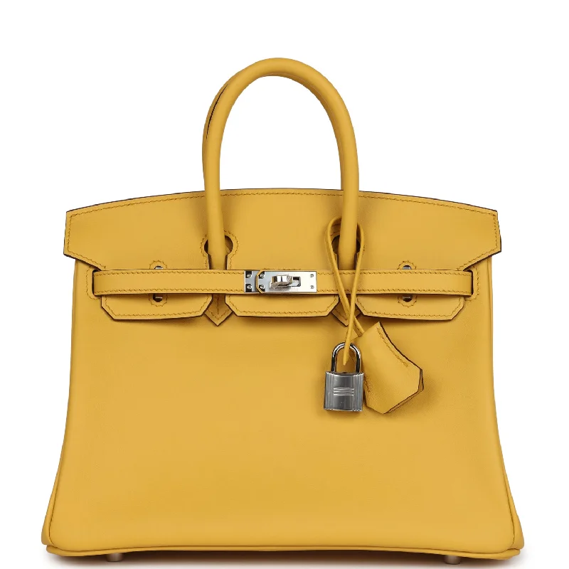 Hermes Birkin 25 Sun Swift Palladium Hardware