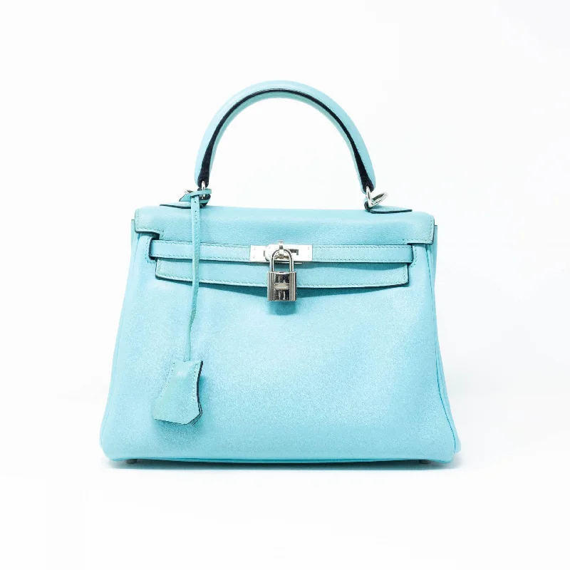 Hermes Bleu Atoll Swift Kelly 25