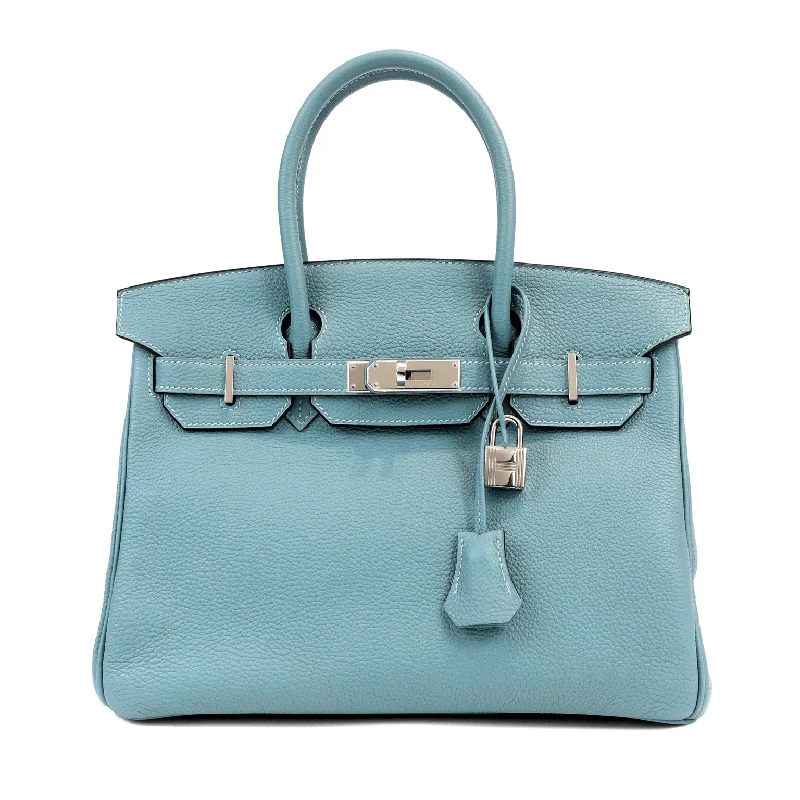 Hermès 30cm Blue Sky Togo Birkin Bag