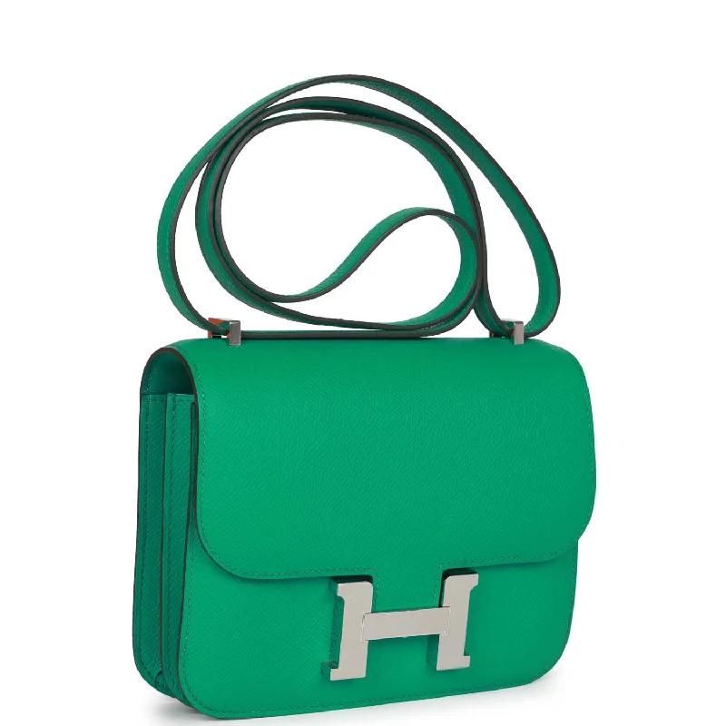 Hermes Constance 18 Vert Jade Epsom Palladium Hardware