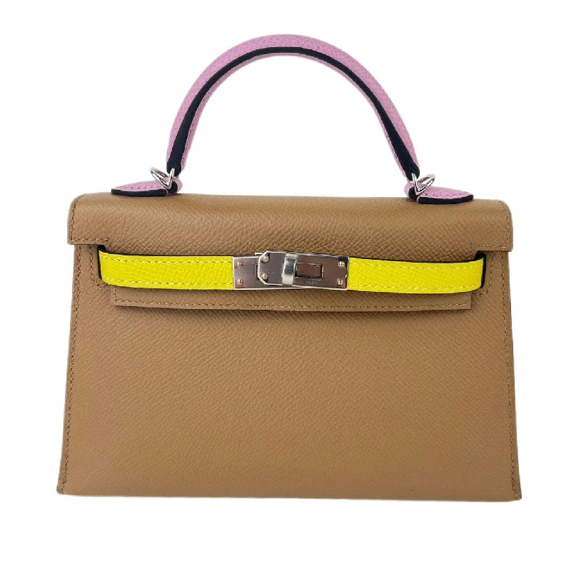 Hermes Kelly 20 Chai/Mauve sylvestre/Lime Epsom PHW #U SKCB-085017