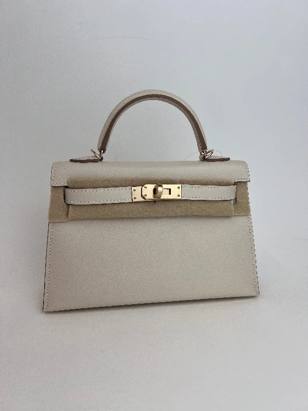 Hermes Kelly 20 Craie/Gold Epsom GHW #Z SKCB-086273