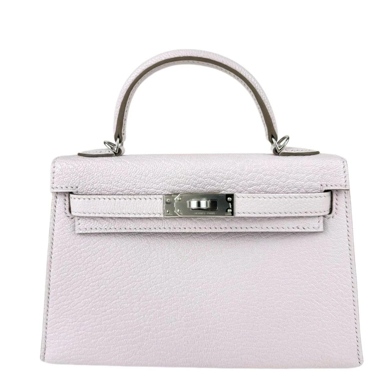 Hermes Kelly 20 Mauve Pale Chevre PHW #B SKCB-103897