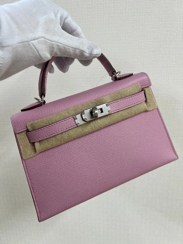 Hermès Kelly 20 Mauve Sylvestre Epsom PHW #Z SKCB-093180