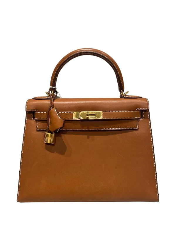 Hermès Kelly 28 Sellier Fauve Barenia GHW #C SKC1802