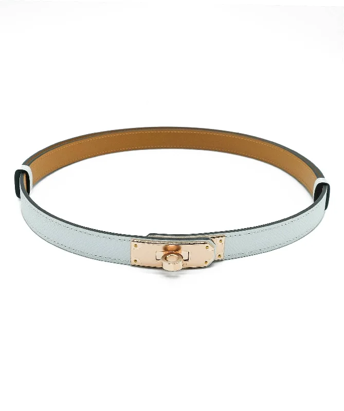 Hermès Kelly Belt White Epsom RGHW #B SKC1805