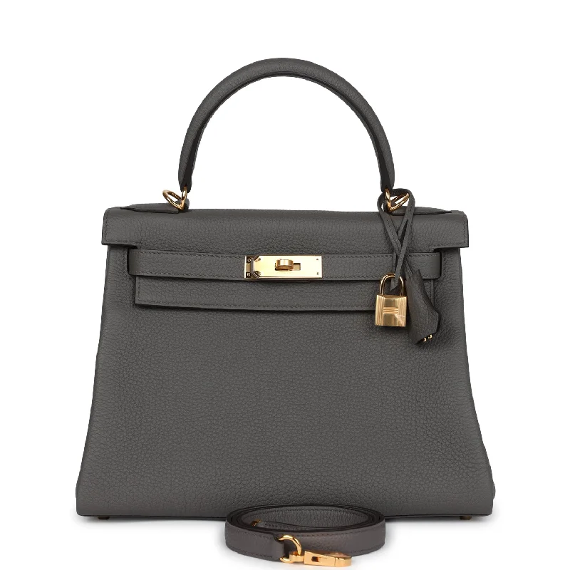 Hermes Kelly Retourne 28 Etain Togo Gold Hardware