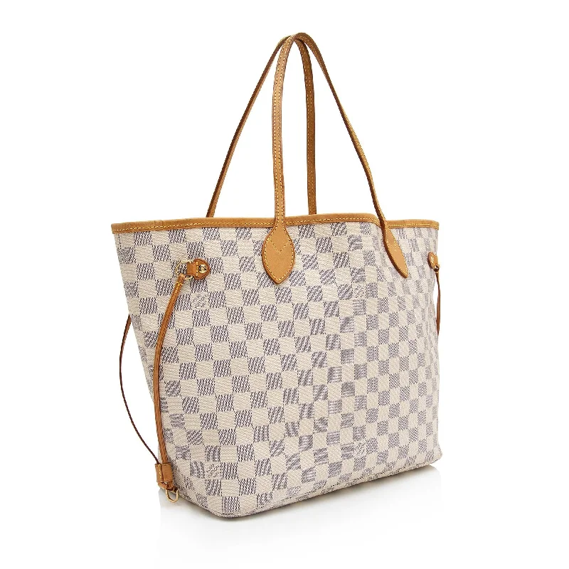 Louis Vuitton Damier Azur Neverfull MM Tote (SHF-bsFsnX)