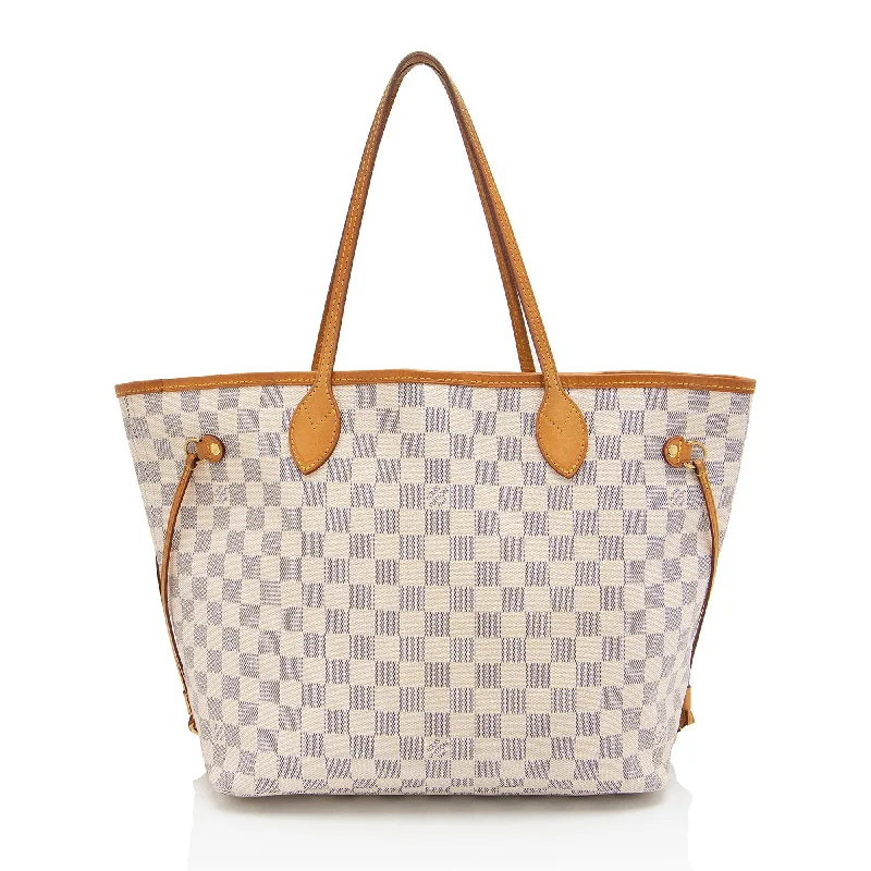 Louis Vuitton Damier Azur Neverfull MM Tote (SHF-JHjPo6)