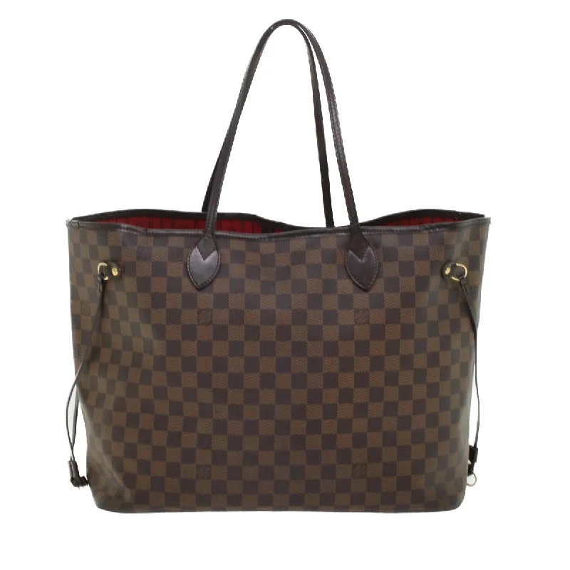 LOUIS VUITTON Damier Ebene Neverfull GM Tote Bag N51106 LV Auth 45449