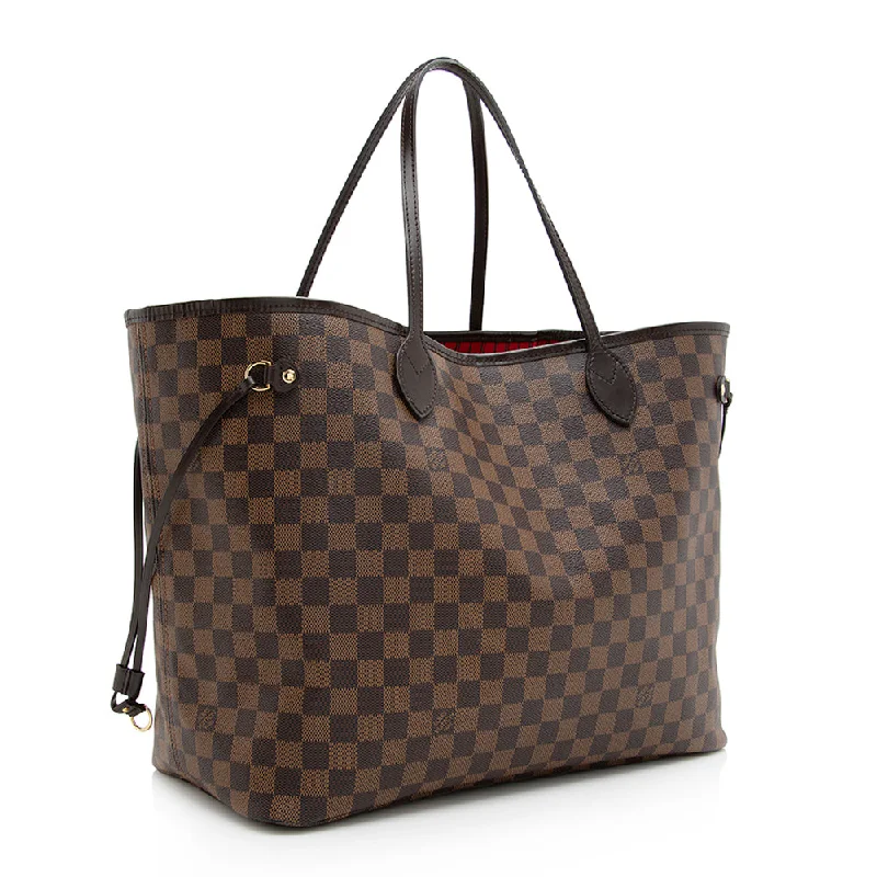 Louis Vuitton Damier Ebene Neverfull GM Tote (SHF-20195)