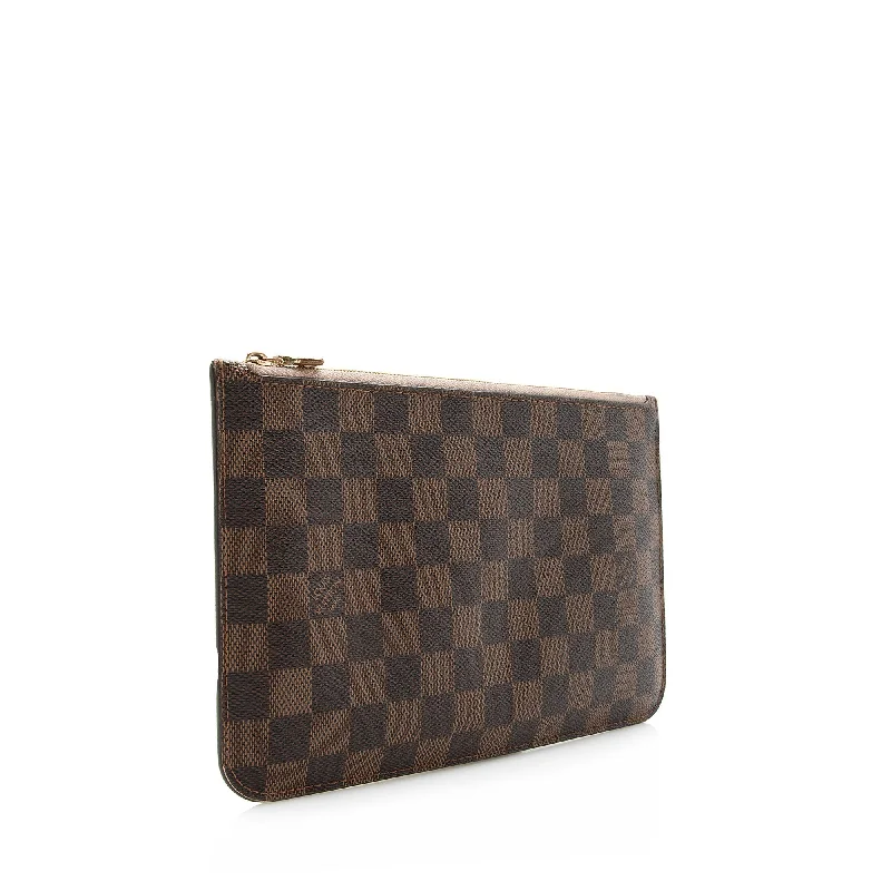 Louis Vuitton Damier Ebene Neverfull MM Pochette (SHF-22351)