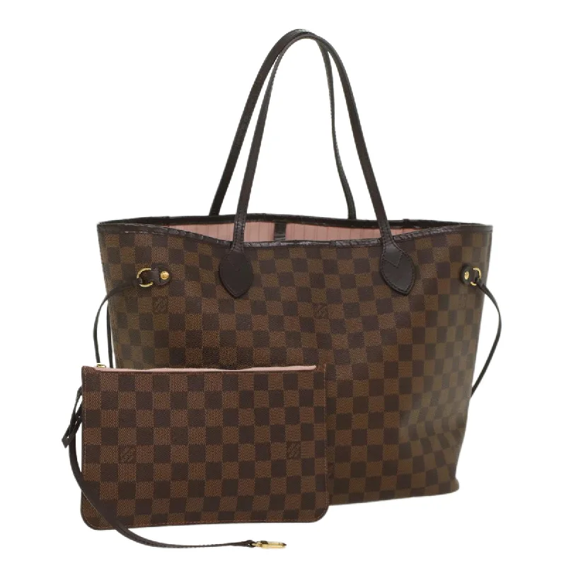 LOUIS VUITTON Damier Ebene Neverfull MM Tote Bag N51105 LV Auth 55229