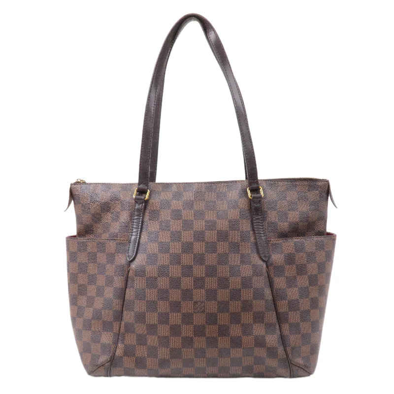 Louis Vuitton Damier Totally MM Shoulder Bag Brown N41281