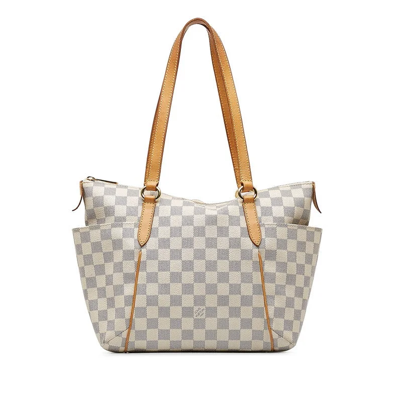 Louis Vuitton Damier Azur Totally GM Tote Bag Shoulder Bag N51261 White