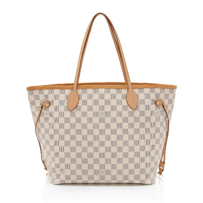 Louis Vuitton Damier Azur Neverfull MM Tote (SHF-uX5Tpj)